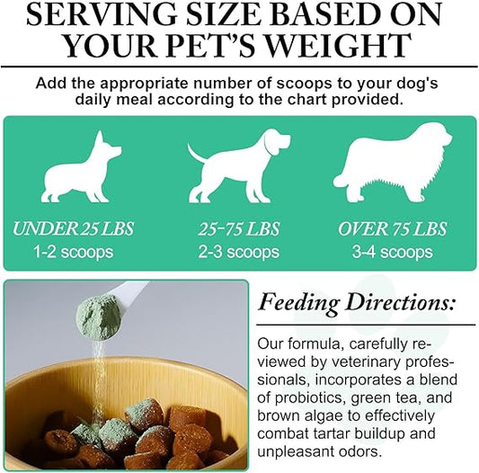 Probiotic Dental Powder: Natural Oral Care for Dogs & Cats!