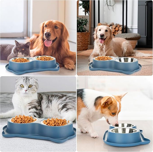 Anti-Spill Pet Bowl Set: Mess-Free Meals, Happy Home!