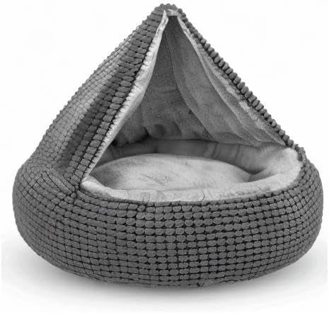 Siwa Marry 2-in-1 Hooded Pet Bed: Peaceful Rest & Cozy Comfort!