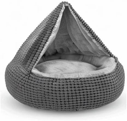 Siwa Marry 2-in-1 Hooded Pet Bed: Peaceful Rest & Cozy Comfort!