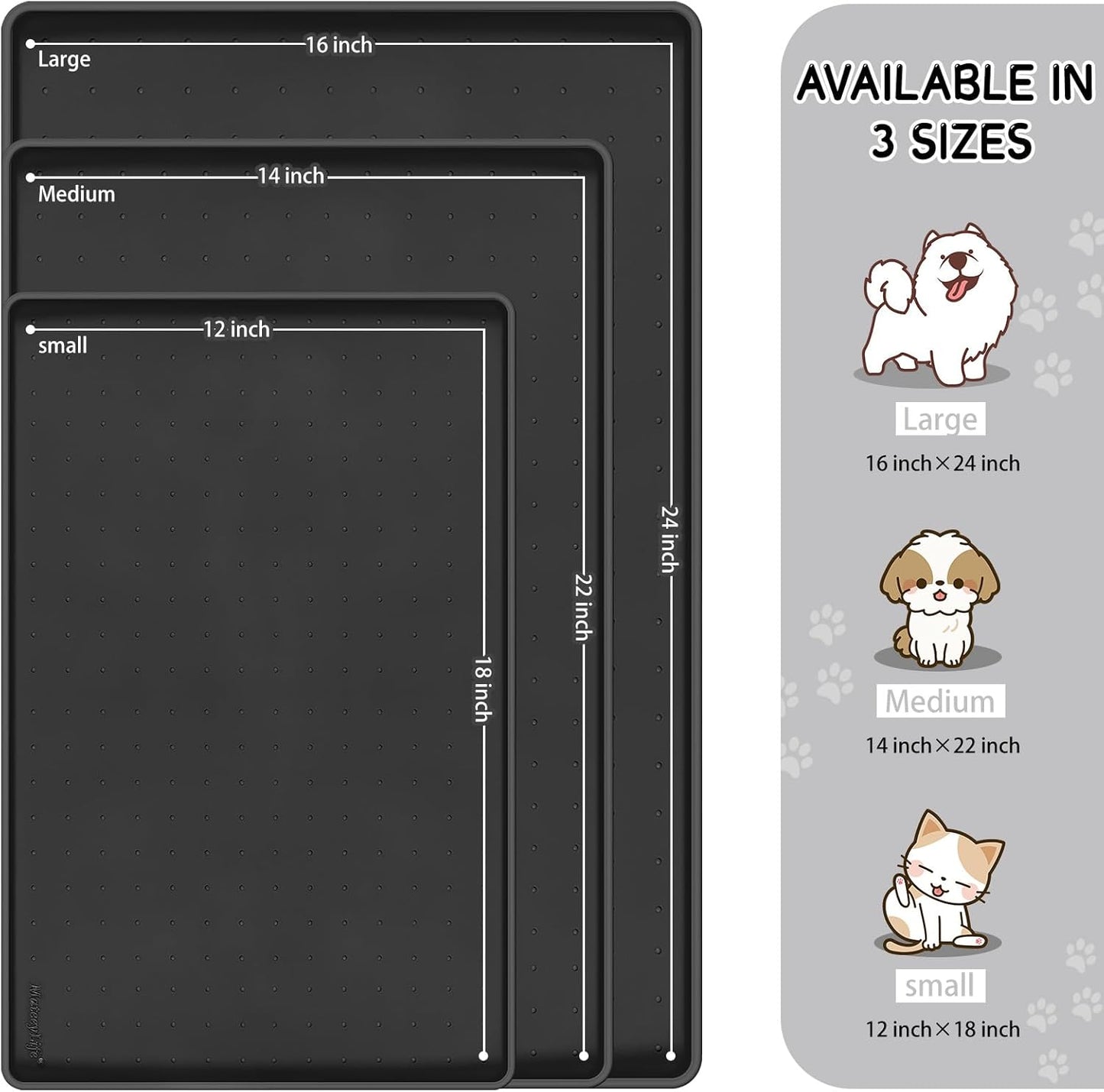 Silicone Spill-Proof Pet Mat: Keep Your Floors Clean, Effortlessly!