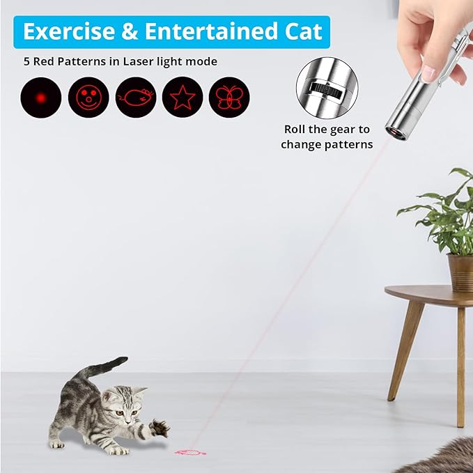 7-in-1 Laser Pointer Pen: Training, Exercise & Bonding in Every Play!