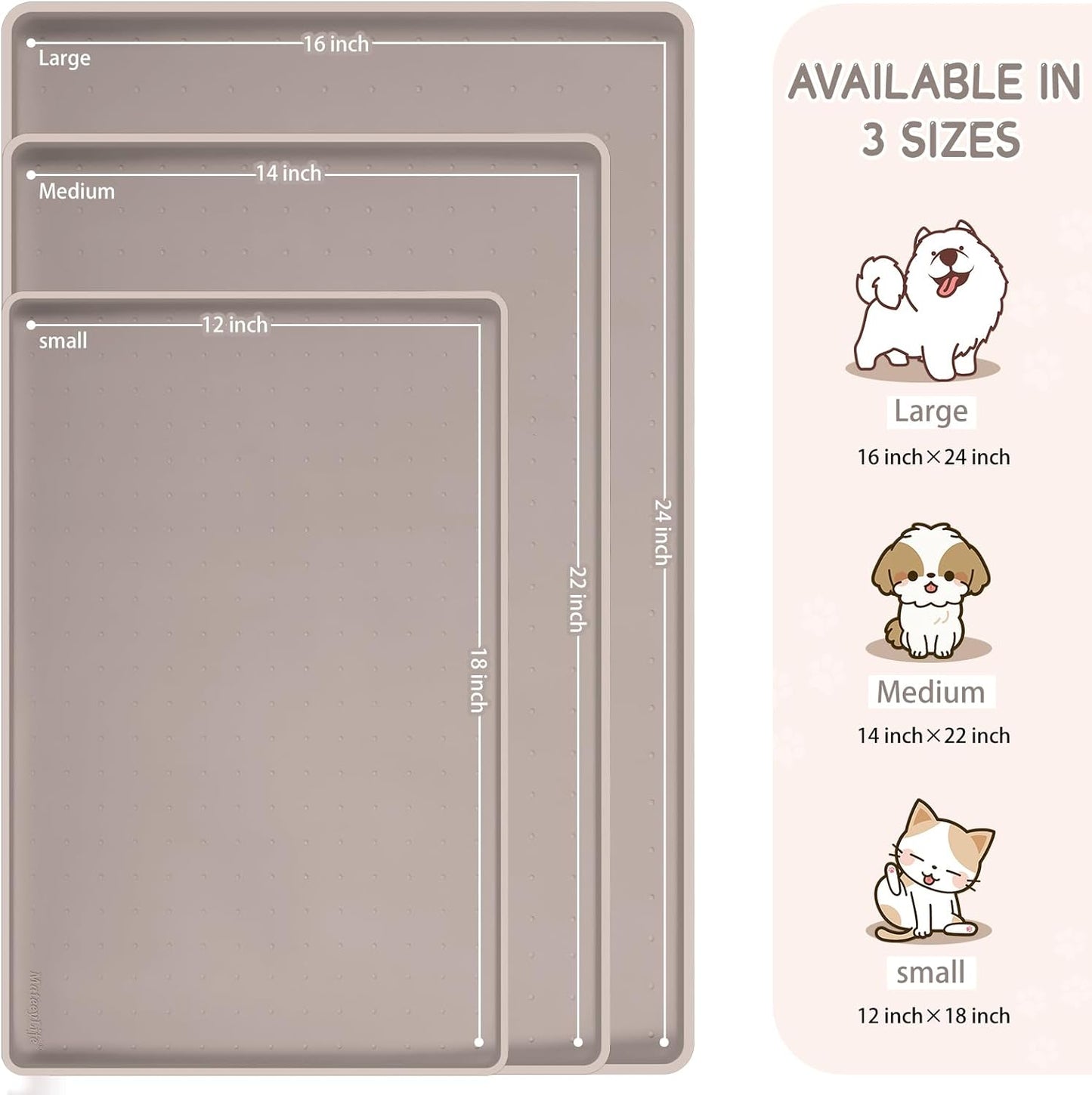 Silicone Spill-Proof Pet Mat: Keep Your Floors Clean, Effortlessly!