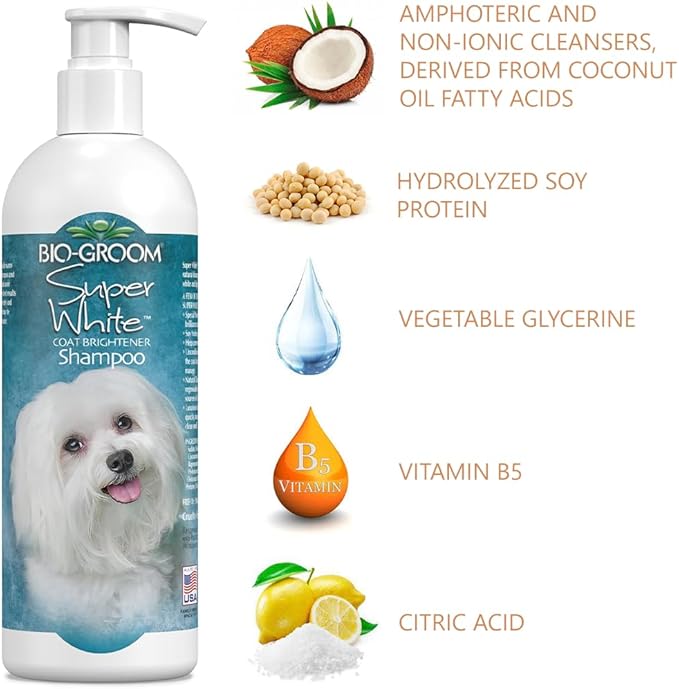 Bio-Groom Whitening Shampoo: Dazzling Brightness & Coat Strength for Your Dog!