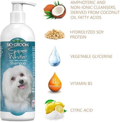 Bio-Groom Whitening Shampoo: Dazzling Brightness & Coat Strength for Your Dog!