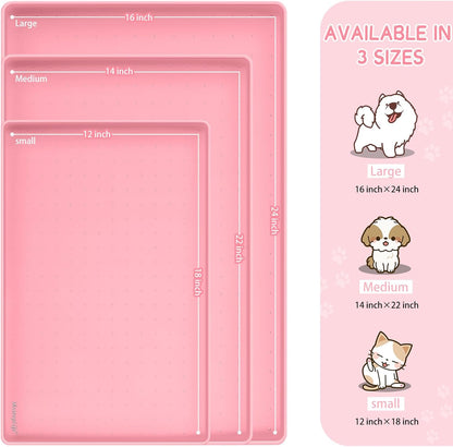 Silicone Spill-Proof Pet Mat: Keep Your Floors Clean, Effortlessly!