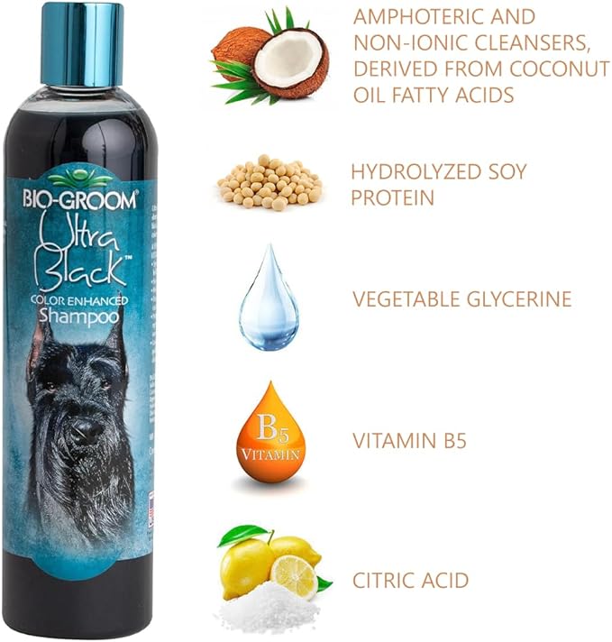 Bio-Groom Natural Shampoo: Intense Shine & Deep Color for Dark Coats!