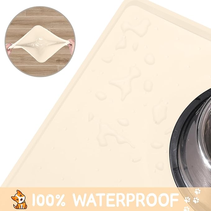 Silicone Spill-Proof Pet Mat: Keep Your Floors Clean, Effortlessly!