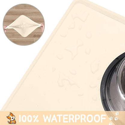 Silicone Spill-Proof Pet Mat: Keep Your Floors Clean, Effortlessly!