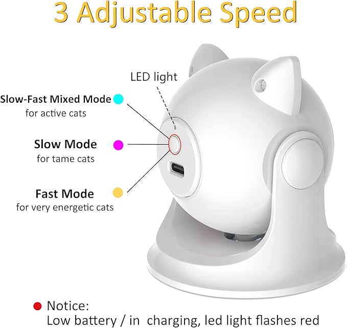 Umosis Automatic Laser Cat Toy: Endless Play & Agility for Your Feline!