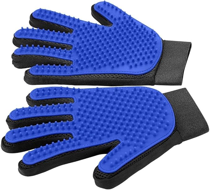 Delomo Grooming Gloves: Relaxing Massage & Effective De-Shedding!