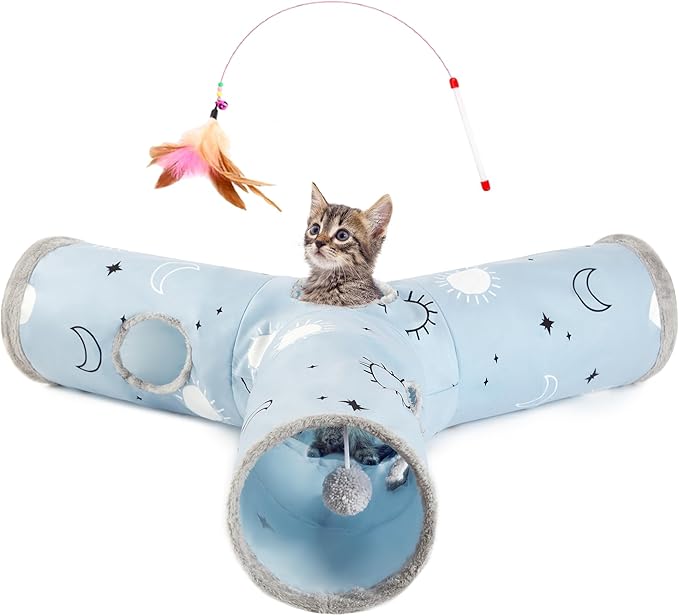 Spacious Pet Play Tunnel: Adventure, Exercise & Endless Fun for Your Companion!
