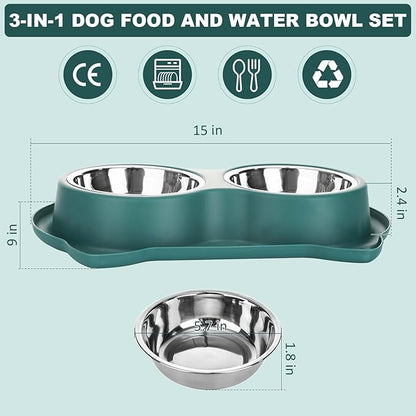 Anti-Spill Pet Bowl Set: Mess-Free Meals, Happy Home!