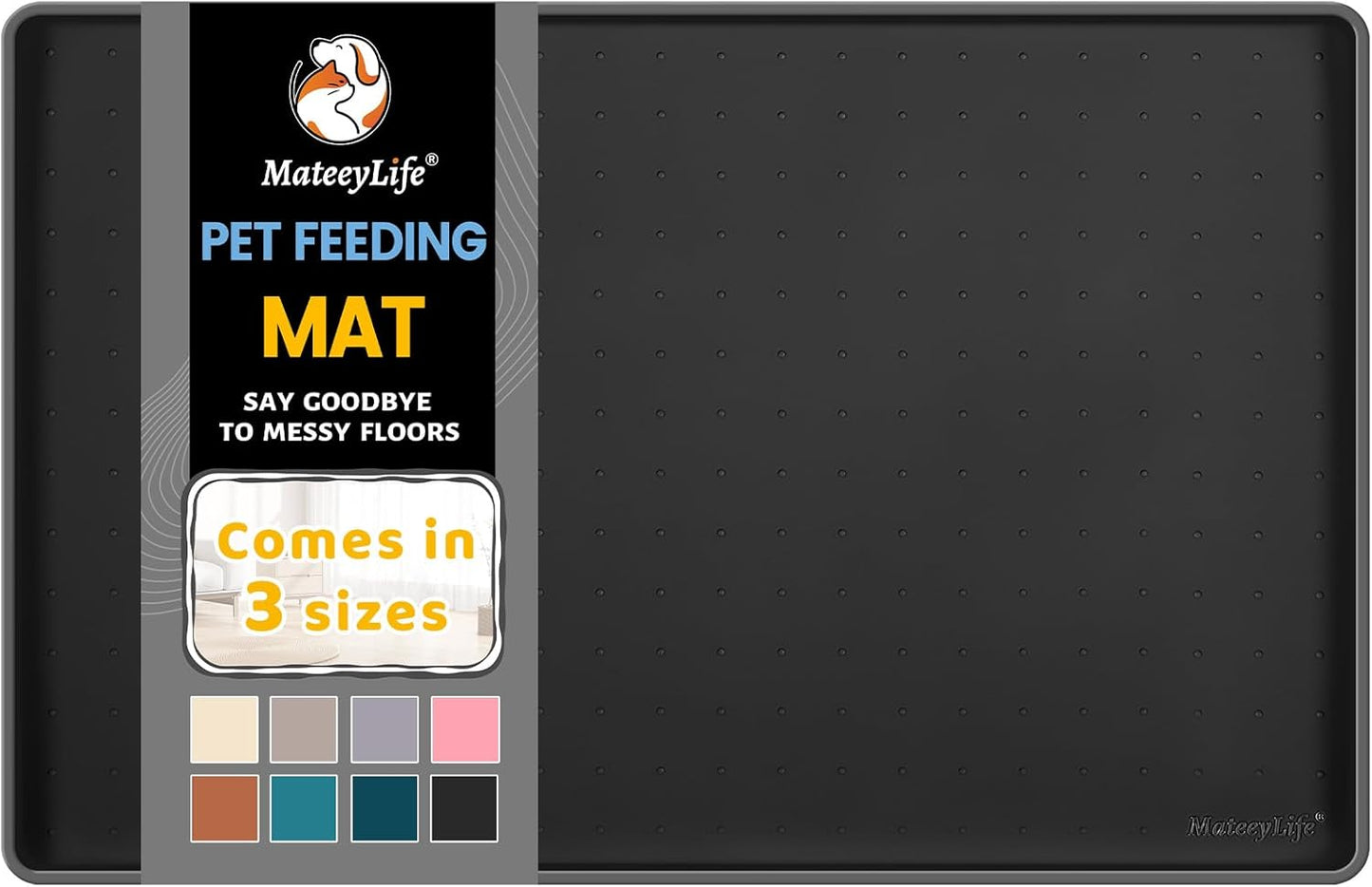 Silicone Spill-Proof Pet Mat: Keep Your Floors Clean, Effortlessly!