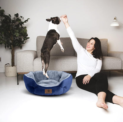 Cama Redonda de Forro Polar: ¡Descanso Profundo y Seguro para tu Mascota!