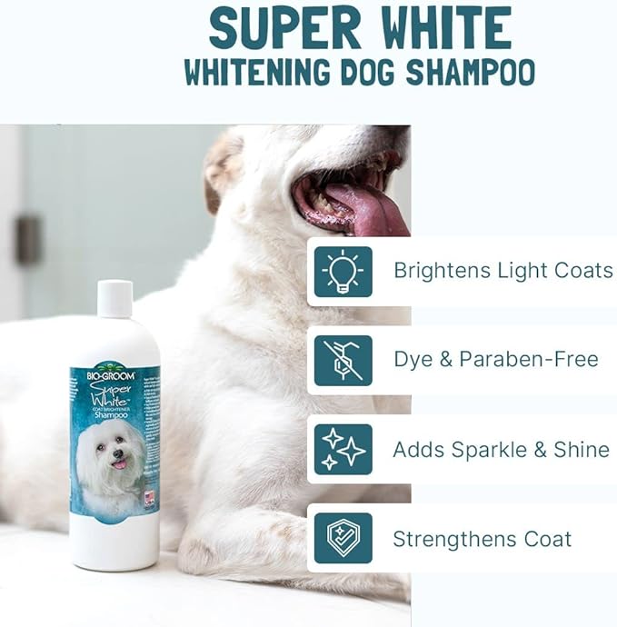 Bio-Groom Whitening Shampoo: Dazzling Brightness & Coat Strength for Your Dog!