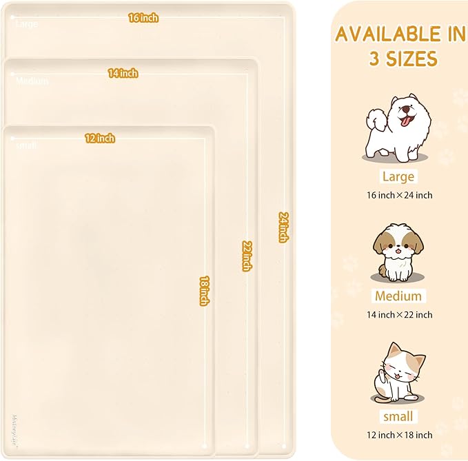 Silicone Spill-Proof Pet Mat: Keep Your Floors Clean, Effortlessly!