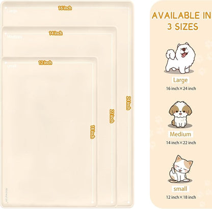 Silicone Spill-Proof Pet Mat: Keep Your Floors Clean, Effortlessly!
