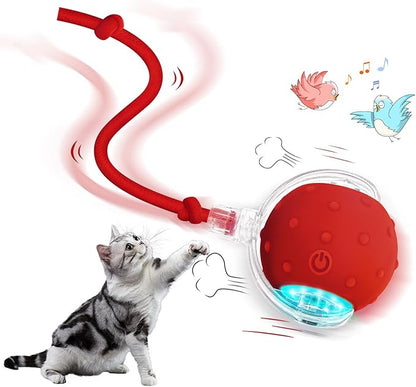 YoPoll Interactive Cat Ball: Unleash Their Inner Hunter with Autonomous Fun!