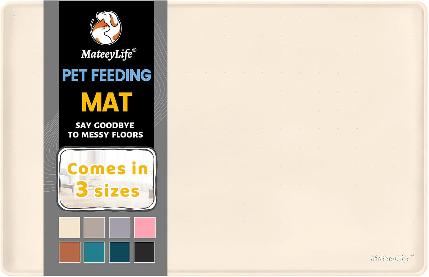 Silicone Spill-Proof Pet Mat: Keep Your Floors Clean, Effortlessly!