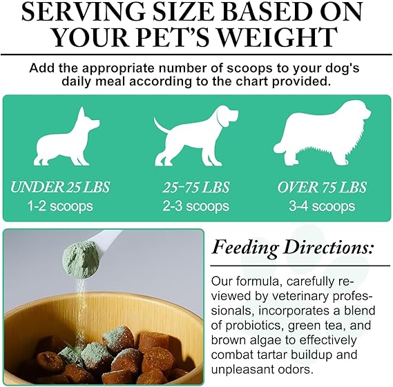 Probiotic Dental Powder: Natural Oral Care for Dogs & Cats!