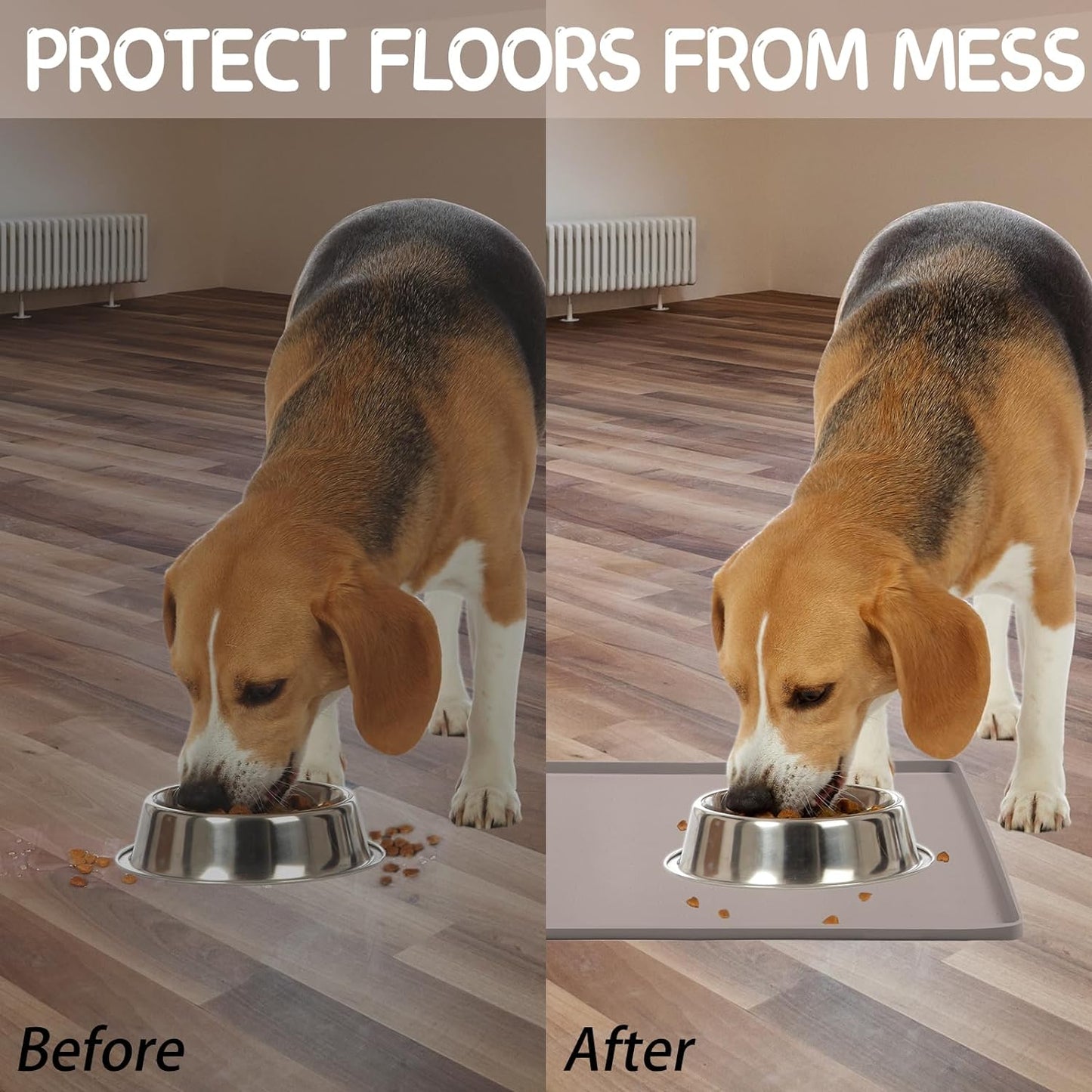 Silicone Spill-Proof Pet Mat: Keep Your Floors Clean, Effortlessly!