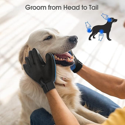 Delomo Grooming Gloves: Relaxing Massage & Effective De-Shedding!