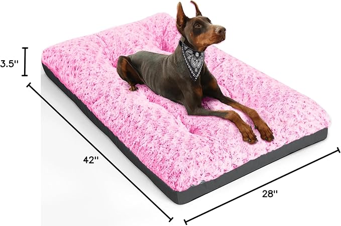 Premium Pink Velvet Pet Bed: Ultimate Support, Comfort & Style!