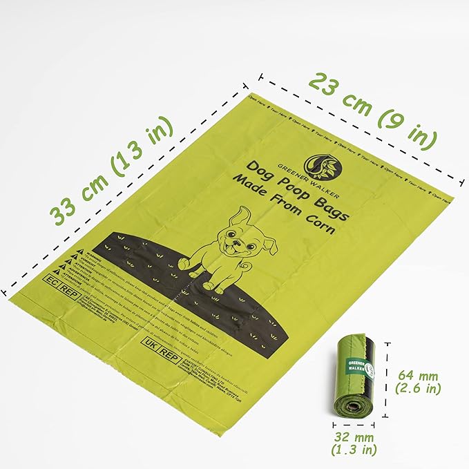 Extra Thick Pet Poop Bags: 540 Counts for Worry-Free, Eco-Conscious Walks!