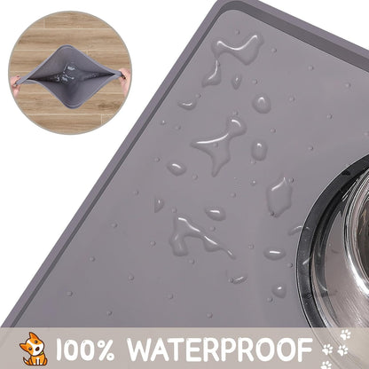 Silicone Spill-Proof Pet Mat: Keep Your Floors Clean, Effortlessly!