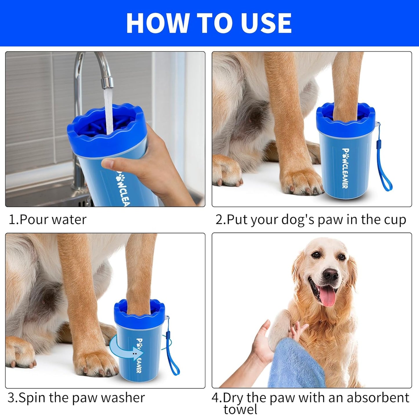 Pet Paw Cleaner: Spotless Paws, Mud-Free Home in Seconds!