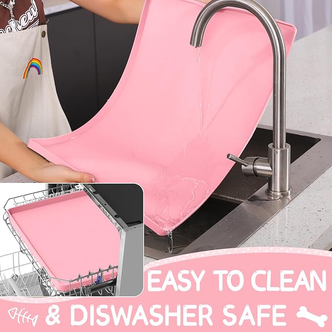 Silicone Spill-Proof Pet Mat: Keep Your Floors Clean, Effortlessly!