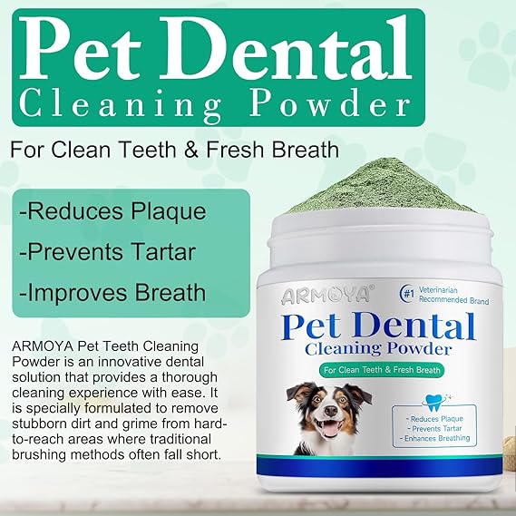 Probiotic Dental Powder: Natural Oral Care for Dogs & Cats!
