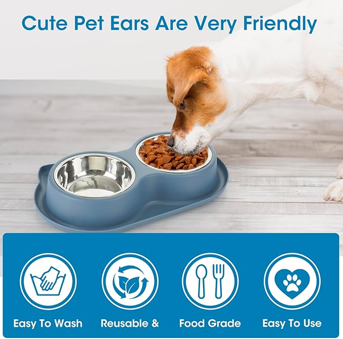 Anti-Spill Pet Bowl Set: Mess-Free Meals, Happy Home!