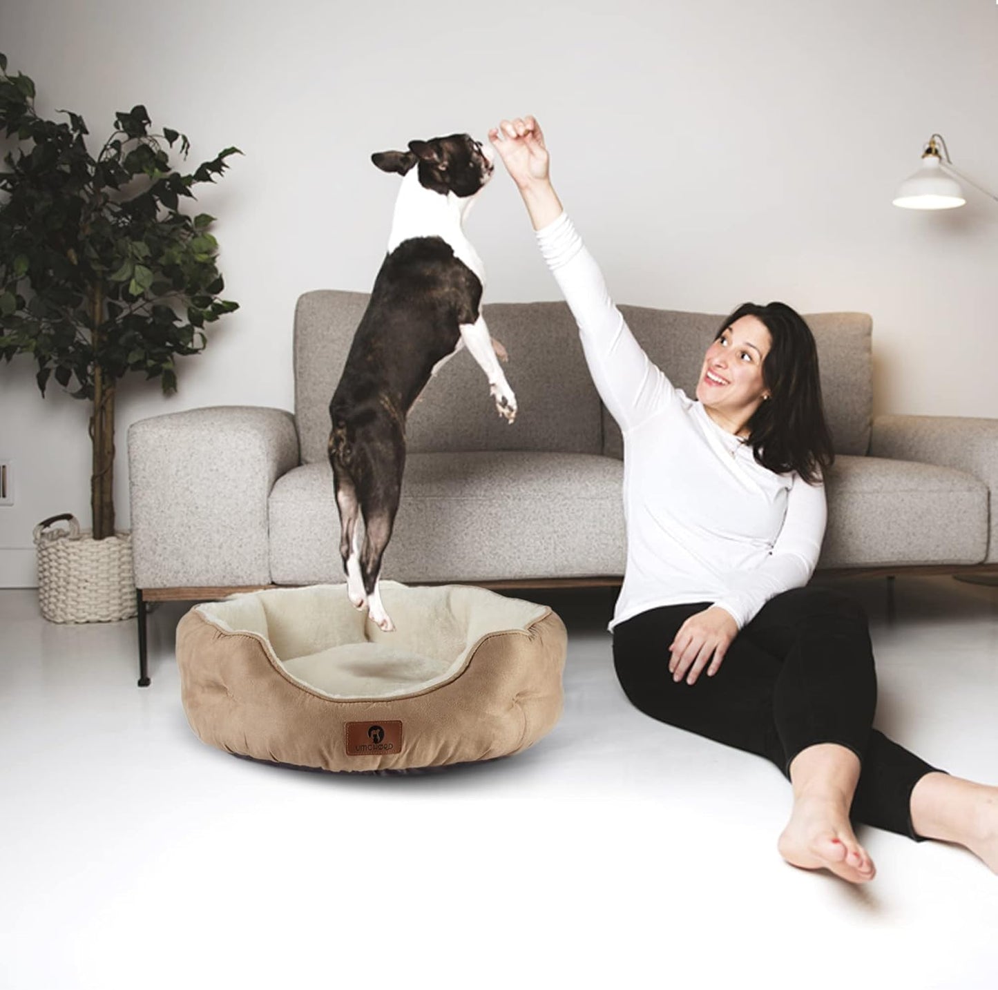 Cama Redonda de Forro Polar: ¡Descanso Profundo y Seguro para tu Mascota!