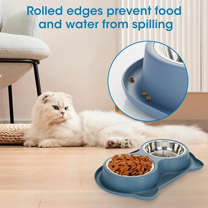 Anti-Spill Pet Bowl Set: Mess-Free Meals, Happy Home!