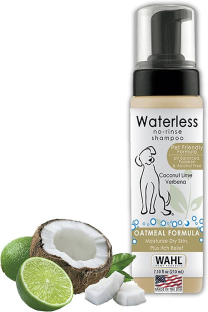 Wahl Oatmeal & Verbena Dry Shampoo: Gentle, No-Rinse Pet Care!