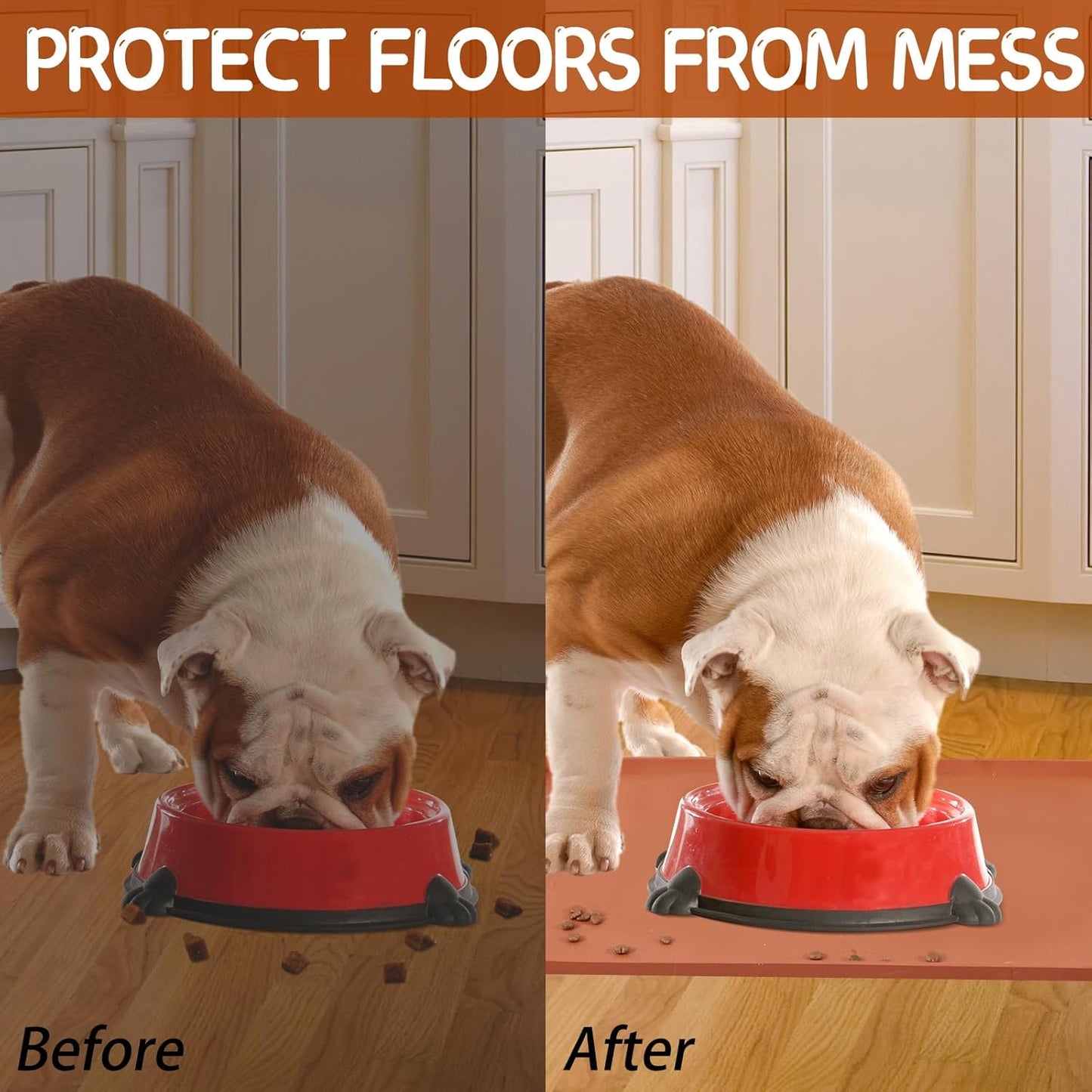 Silicone Spill-Proof Pet Mat: Keep Your Floors Clean, Effortlessly!