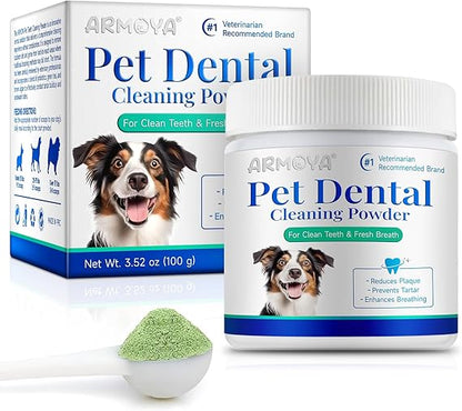 Probiotic Dental Powder: Natural Oral Care for Dogs & Cats!