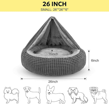 Siwa Marry 2-in-1 Hooded Pet Bed: Peaceful Rest & Cozy Comfort!