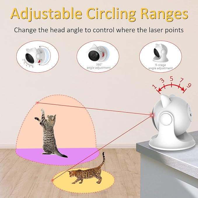 Umosis Automatic Laser Cat Toy: Endless Play & Agility for Your Feline!