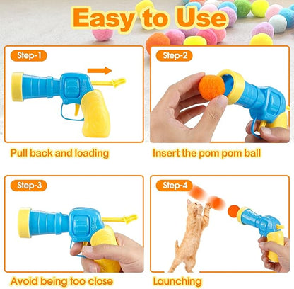Cat Ball Launcher & Interactive Play Set: Endless Fun for Indoor Felines!