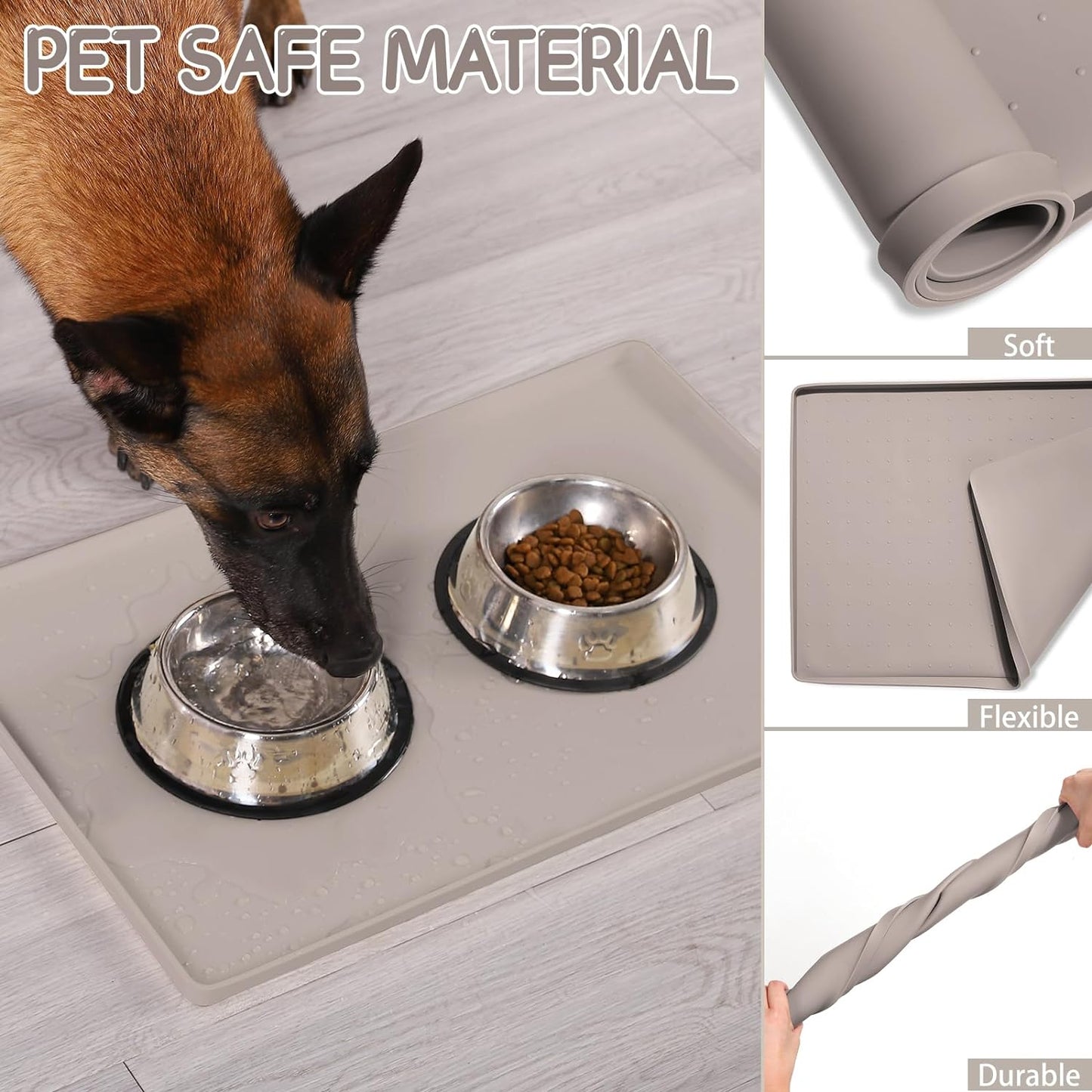 Silicone Spill-Proof Pet Mat: Keep Your Floors Clean, Effortlessly!