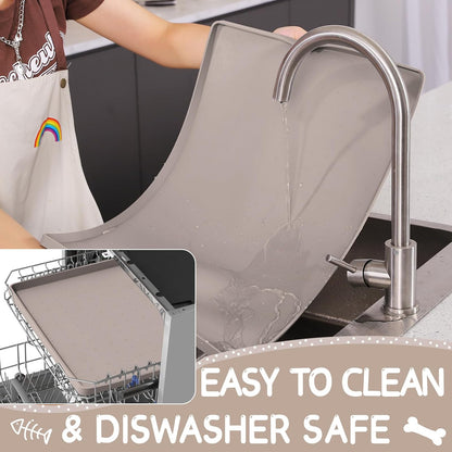 Silicone Spill-Proof Pet Mat: Keep Your Floors Clean, Effortlessly!