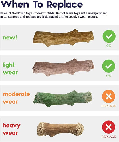 Barbecue Flavored Chew Toy for Dogs: Real Wood Taste, Splinter-Free Fun!