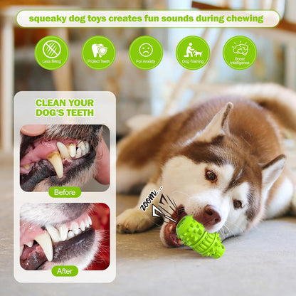 PIFFZEDO Squeaky Chew Toy: Safe Fun & Dental Health for Your Dog!