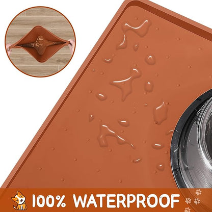 Silicone Spill-Proof Pet Mat: Keep Your Floors Clean, Effortlessly!