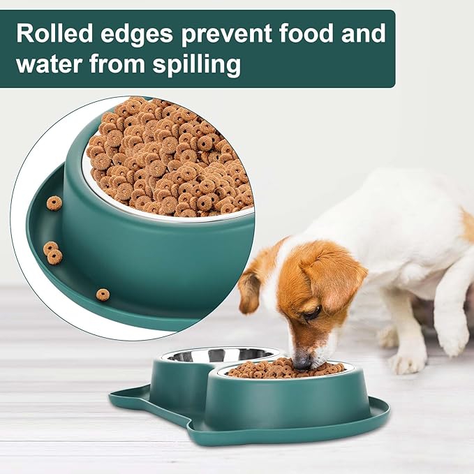 Anti-Spill Pet Bowl Set: Mess-Free Meals, Happy Home!