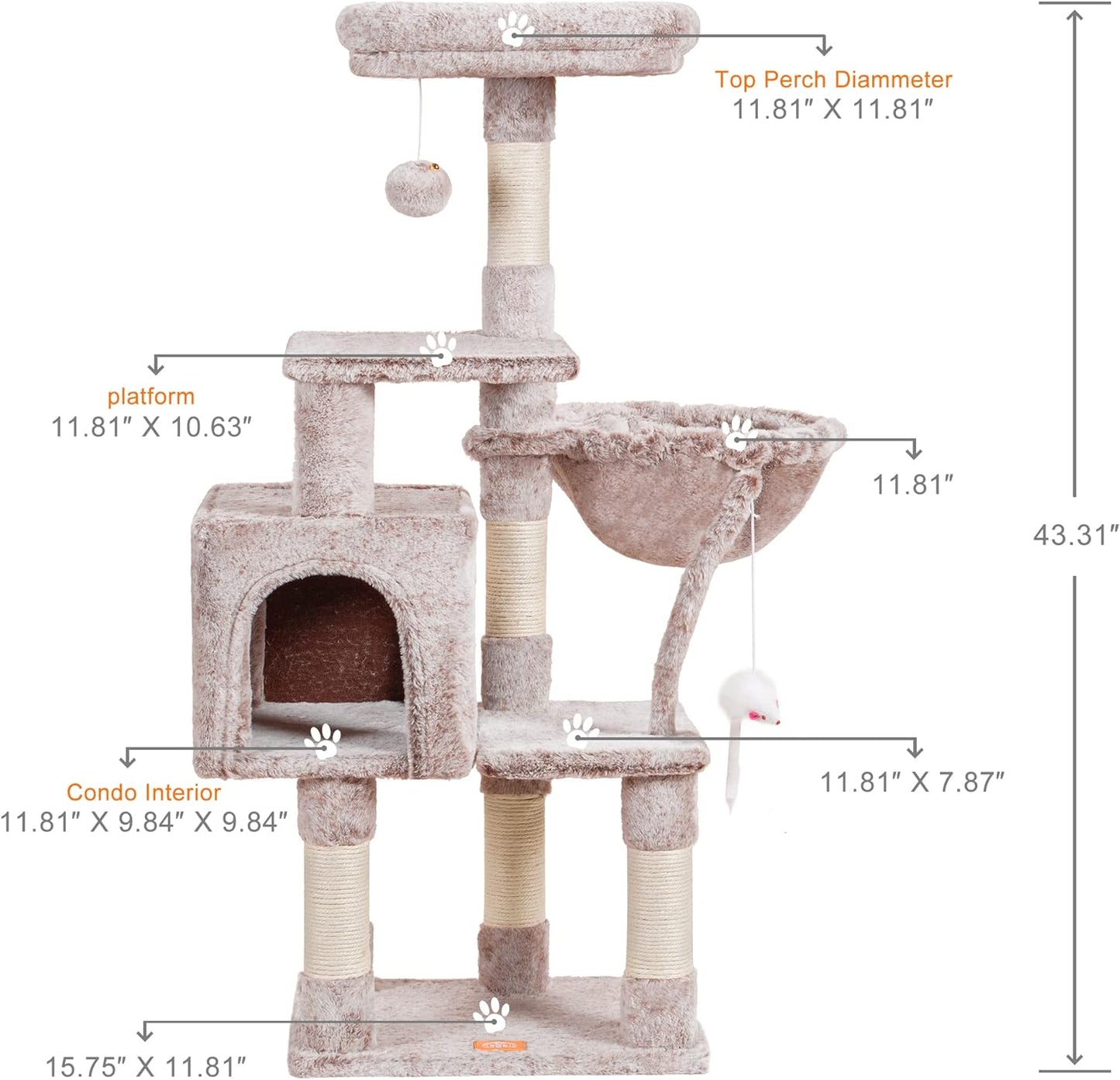 Complete Cat Scratching Tree: Adventure, Comfort & Endless Fun!