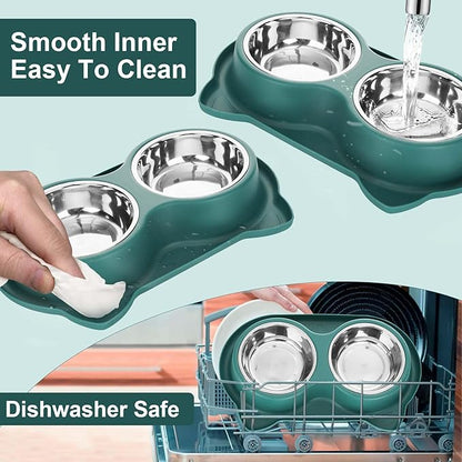 Anti-Spill Pet Bowl Set: Mess-Free Meals, Happy Home!